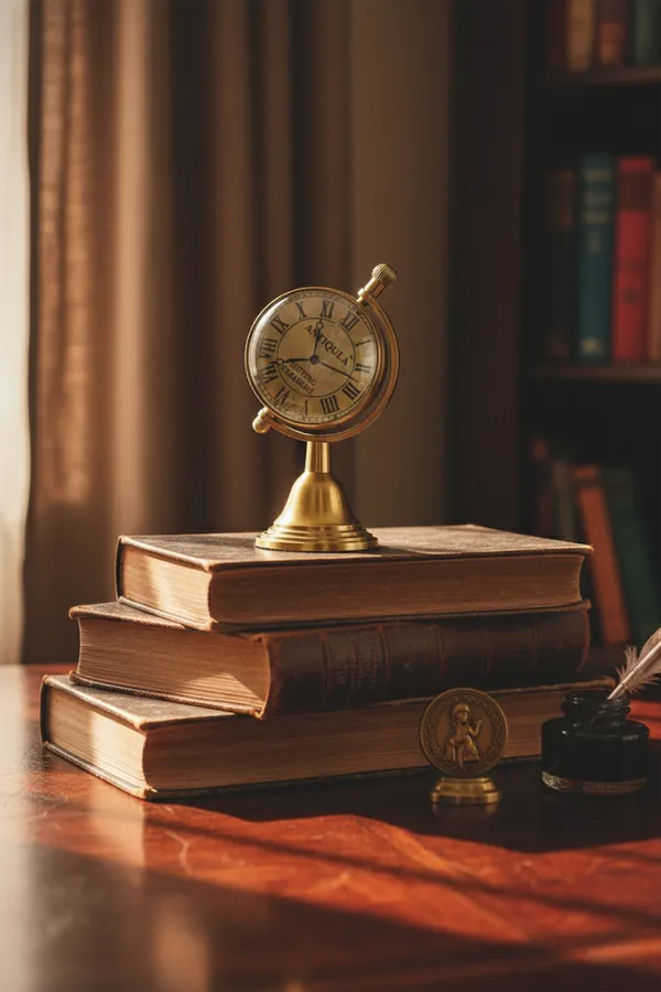 Antiqula_Epoch_3.3_Rotating_Vintage_Brass_Globe_Desk_Clock